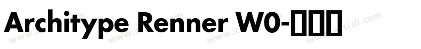 Architype Renner W0字体转换